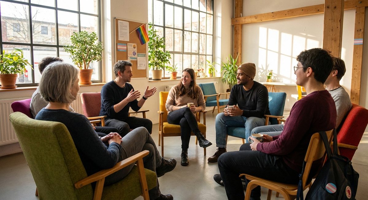 Selbsthilfegruppe im Gespräch